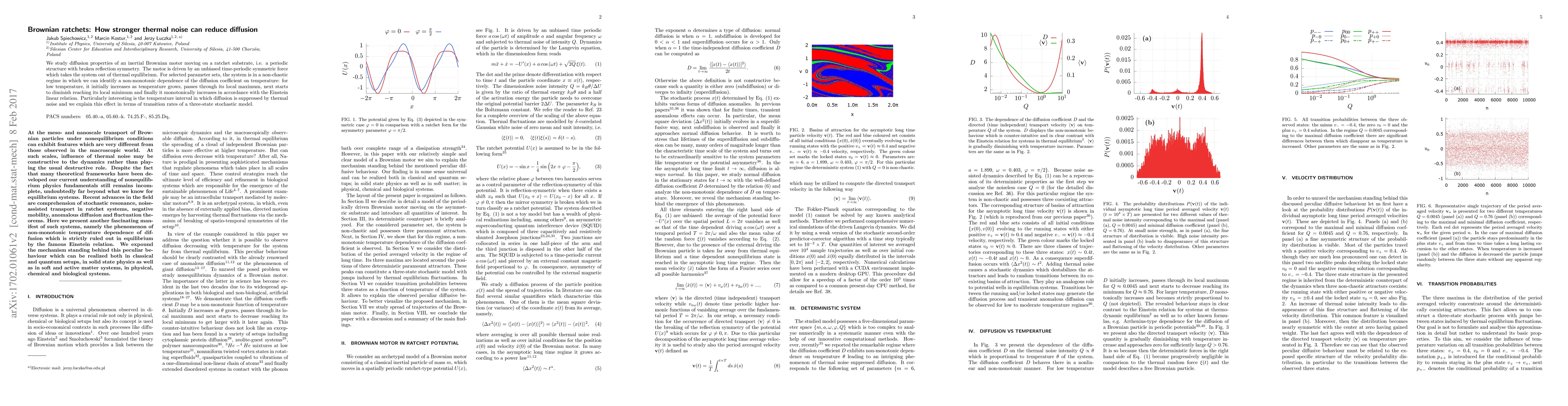 Thumbnail for Brownian ratchets: How stronger thermal noise can reduce diffusion