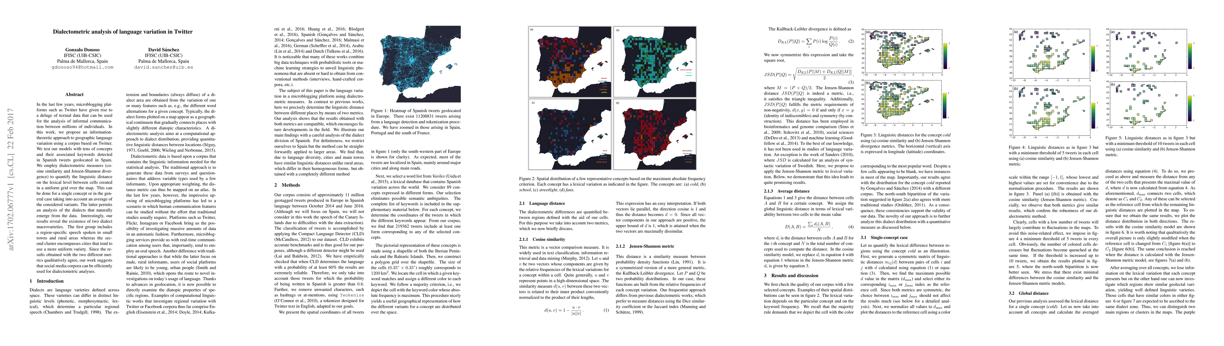 Thumbnail for Dialectometric analysis of language variation in Twitter