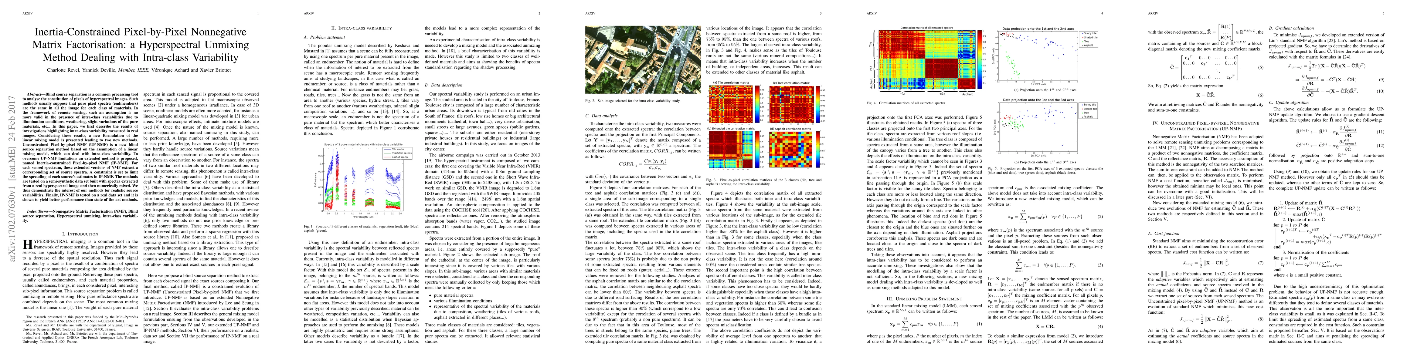 Thumbnail for Inertia-Constrained Pixel-by-Pixel Nonnegative Matrix Factorisation: a
  Hyperspectral Unmixing Method Dealing with Intra-class Variability