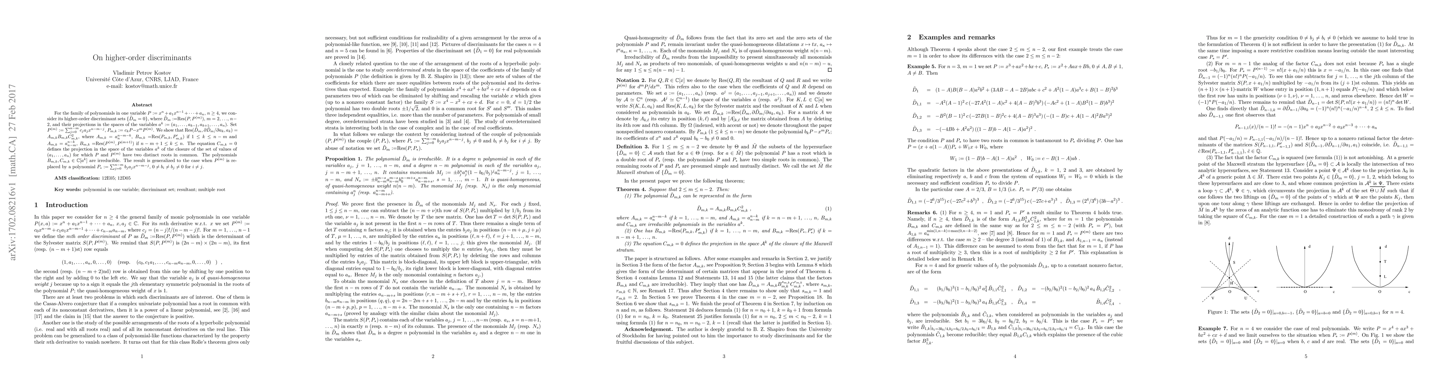 Thumbnail for On higher-order discriminants