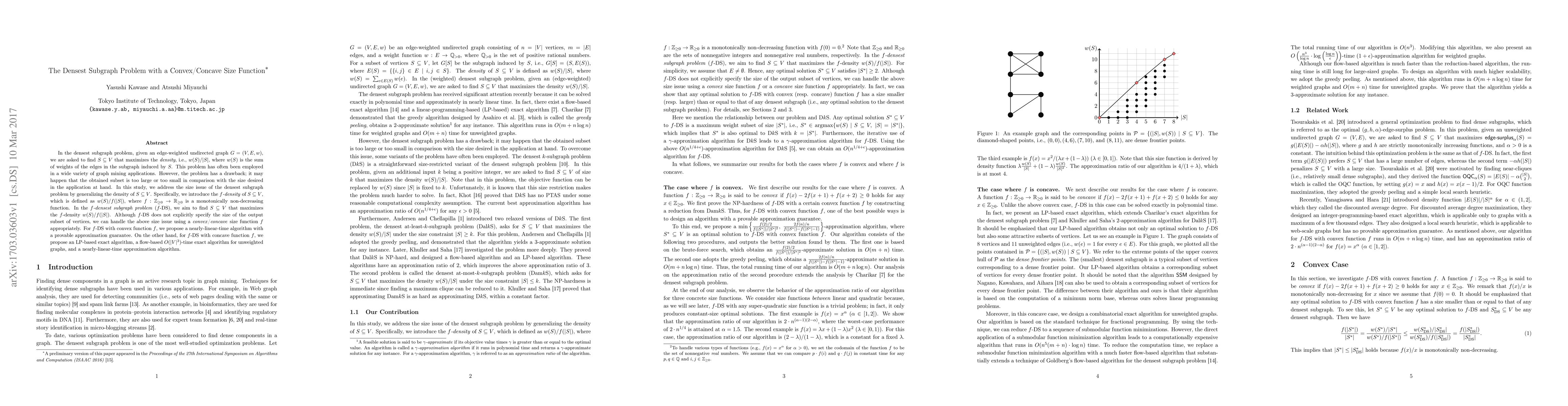 Thumbnail for The Densest Subgraph Problem with a Convex/Concave Size Function