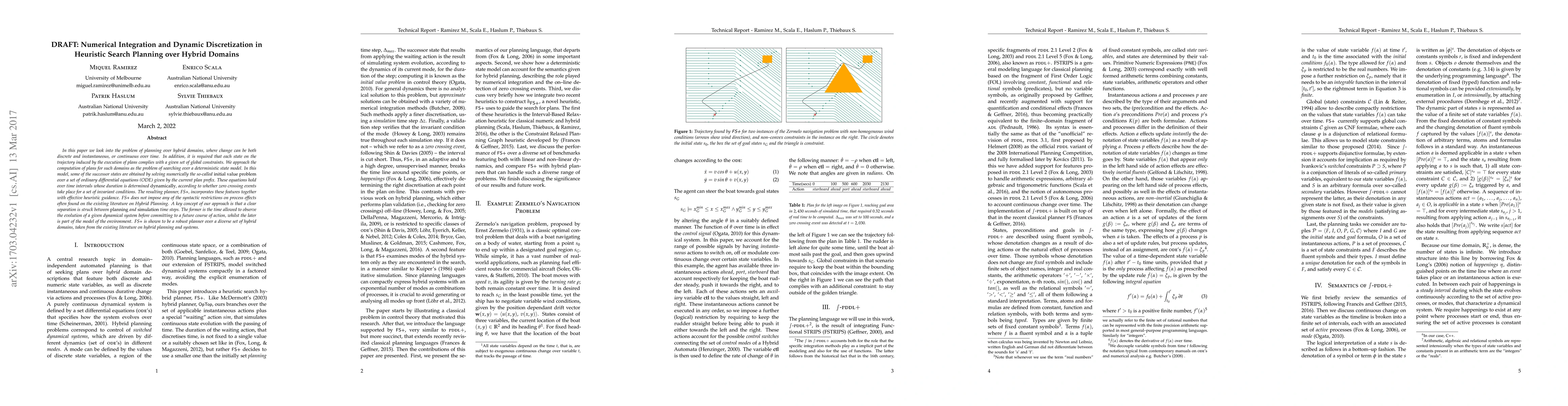 Thumbnail for Numerical Integration and Dynamic Discretization in Heuristic Search
  Planning over Hybrid Domains