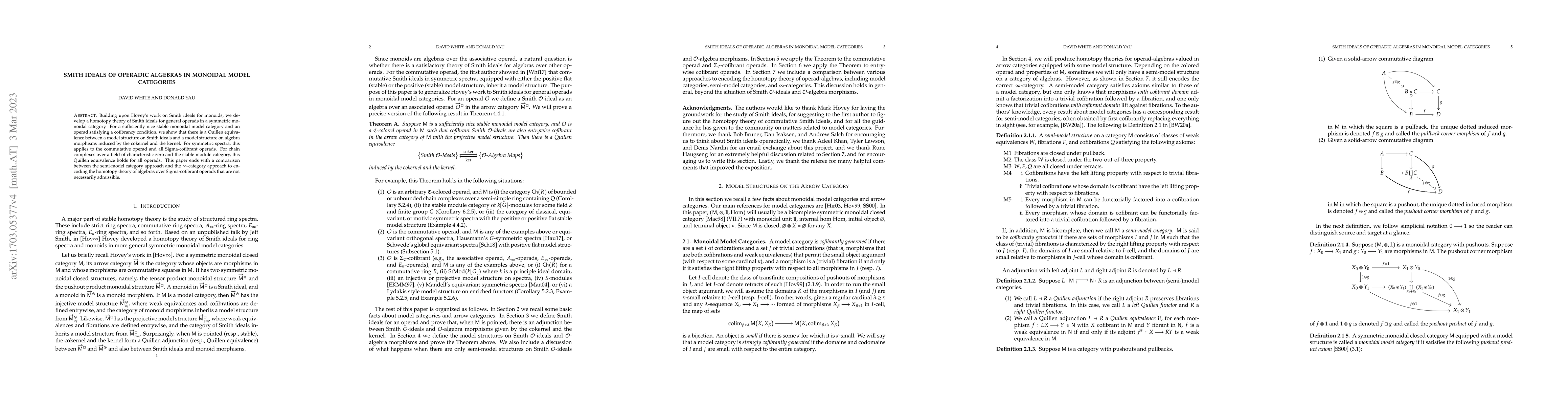 Thumbnail for Smith Ideals of Operadic Algebras in Monoidal Model Categories