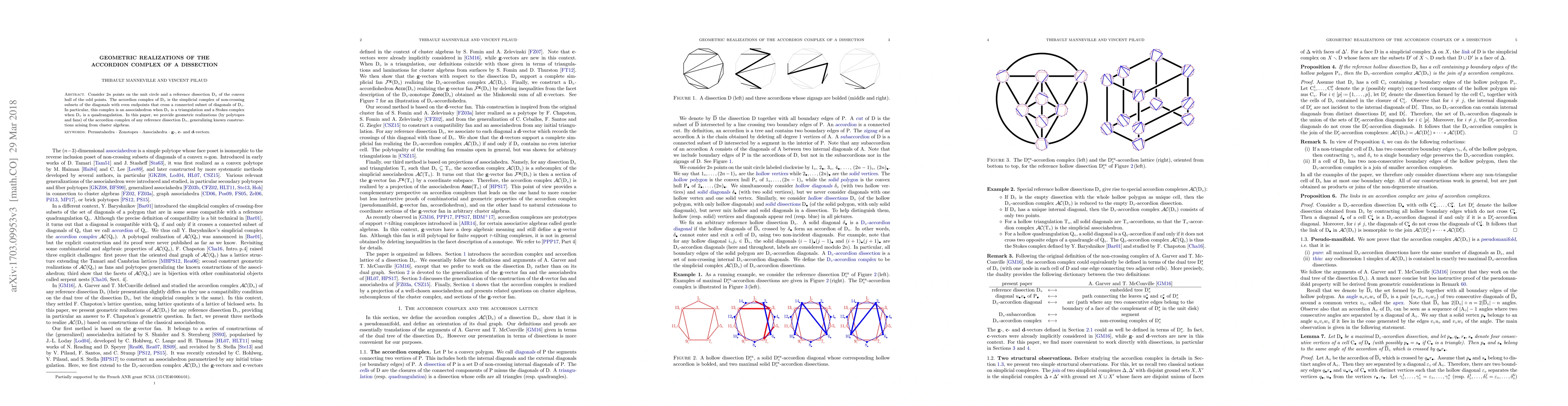 Thumbnail for Geometric realizations of the accordion complex of a dissection