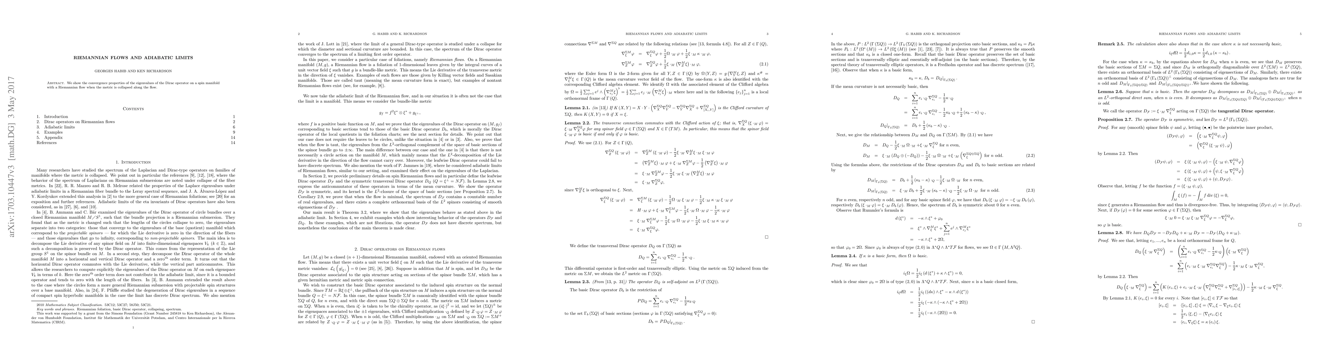 Thumbnail for Riemannian flows and adiabatic limits
