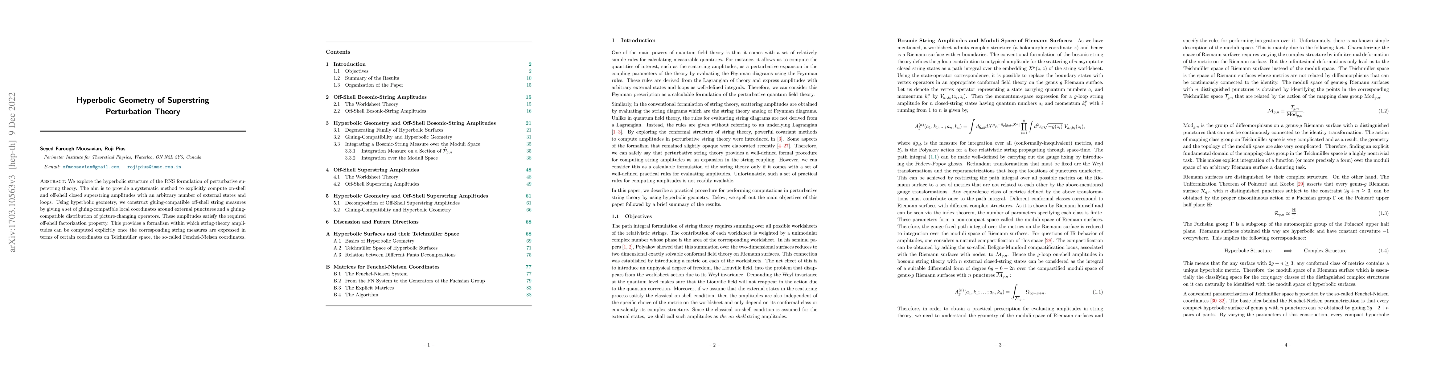 Thumbnail for Hyperbolic Geometry of Superstring Perturbation Theory