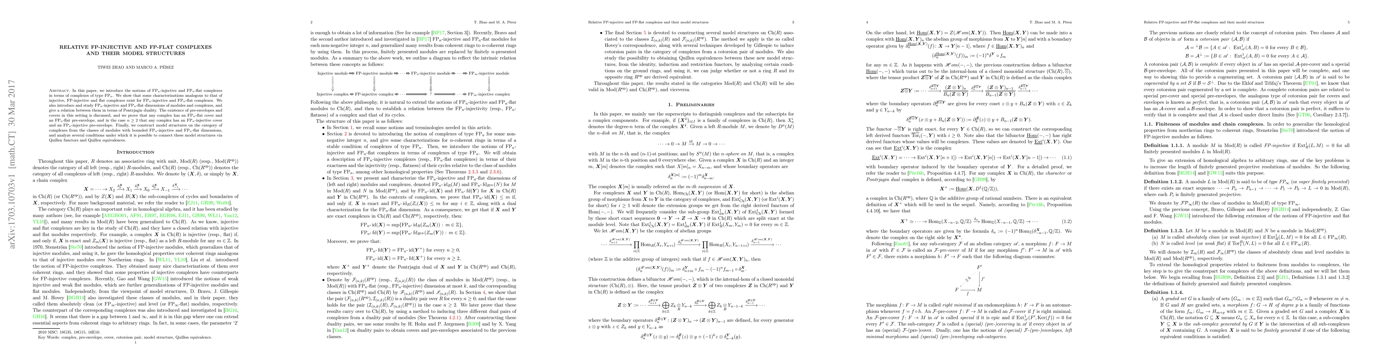Thumbnail for Relative FP-injective and FP-flat complexes and their model structures