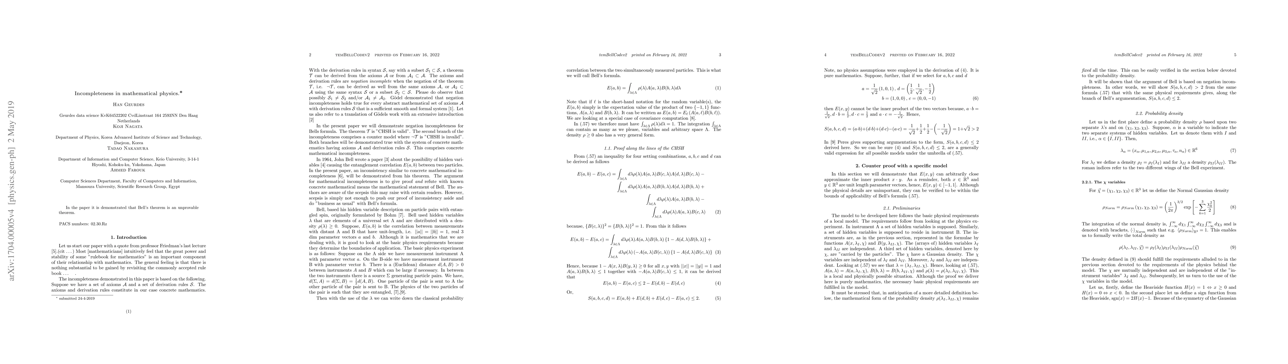 Thumbnail for A note on the possibility of incomplete theory