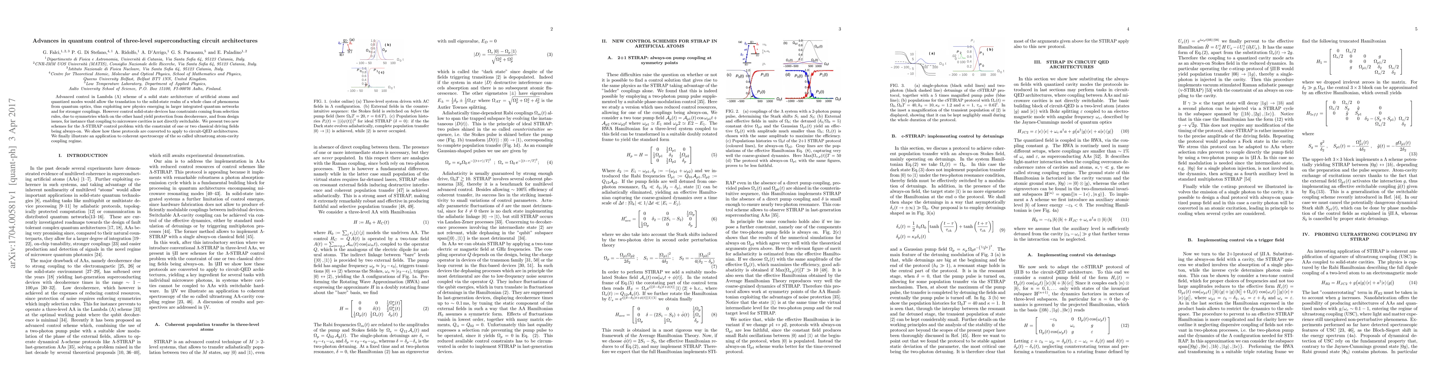 Thumbnail for Advances in quantum control of three-level superconducting circuit
  architectures