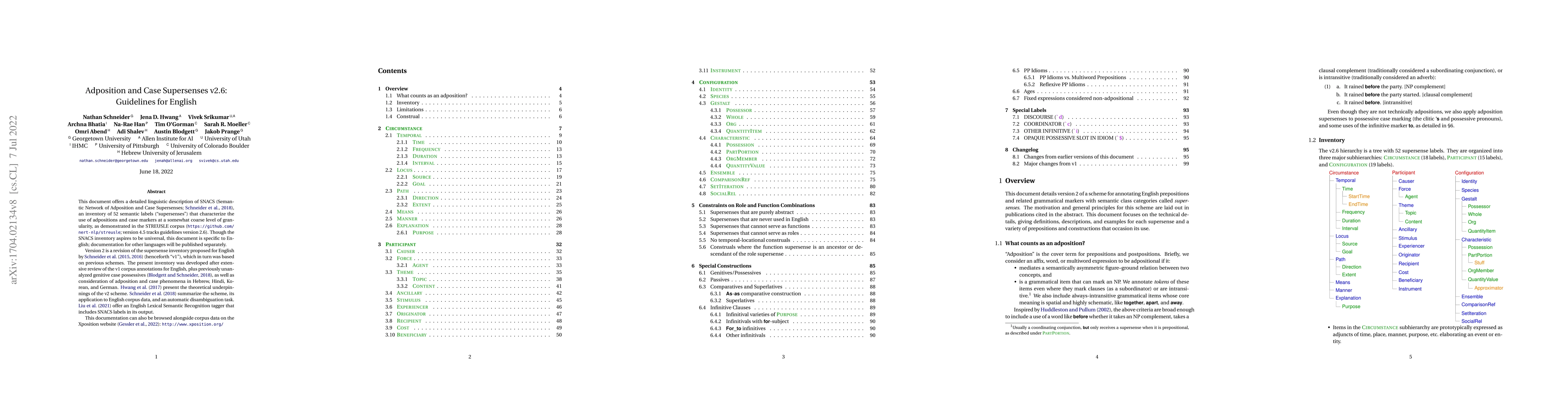 Thumbnail for Adposition and Case Supersenses v2.6: Guidelines for English