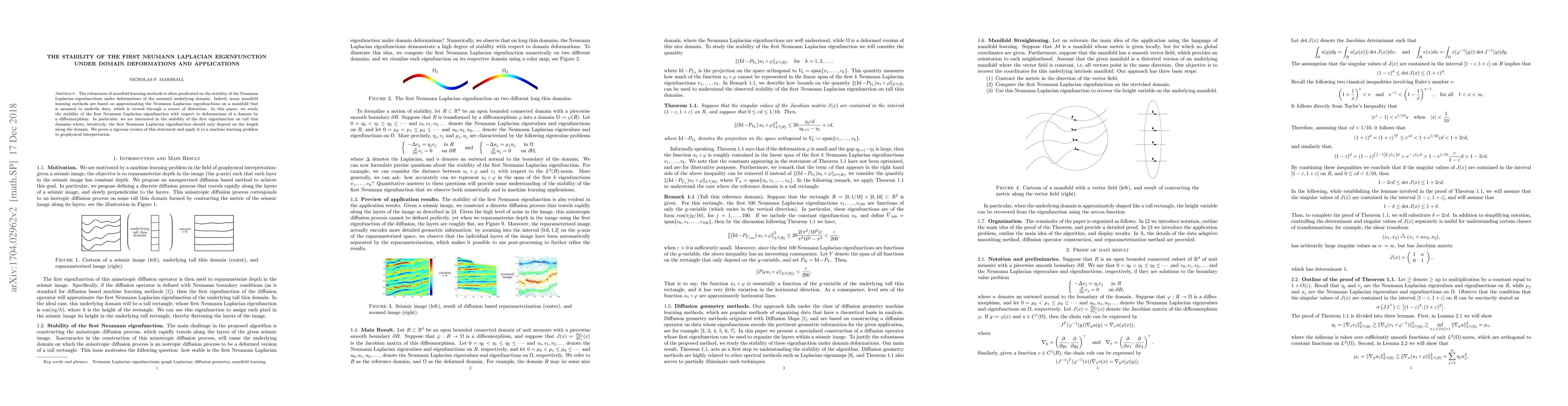 Thumbnail for The Stability of the First Neumann Laplacian Eigenfunction Under Domain
  Deformations and Applications