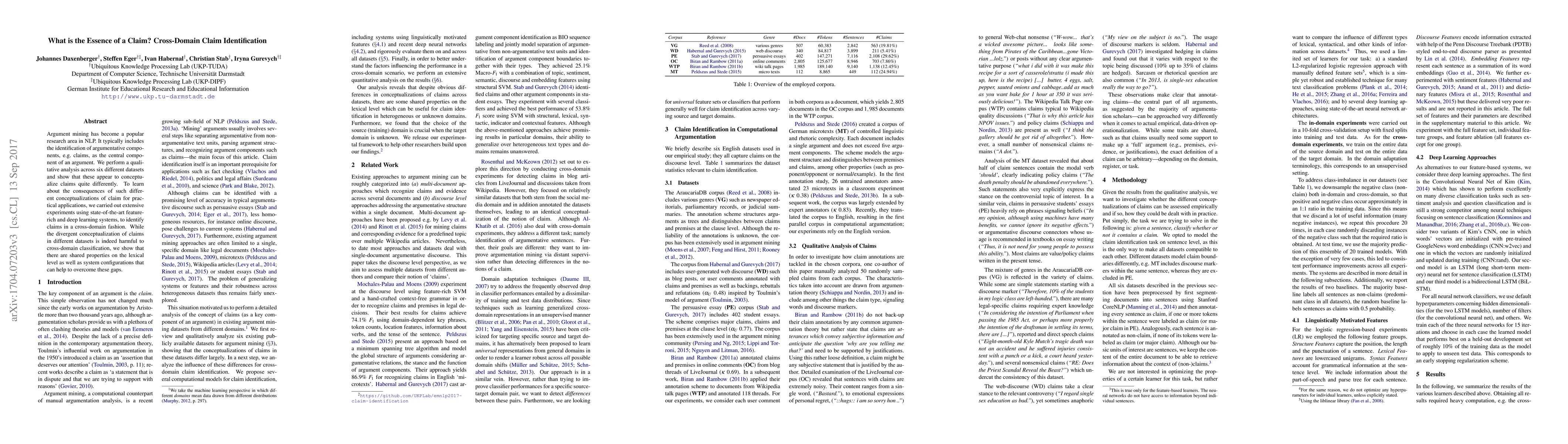 Thumbnail for What is the Essence of a Claim? Cross-Domain Claim Identification