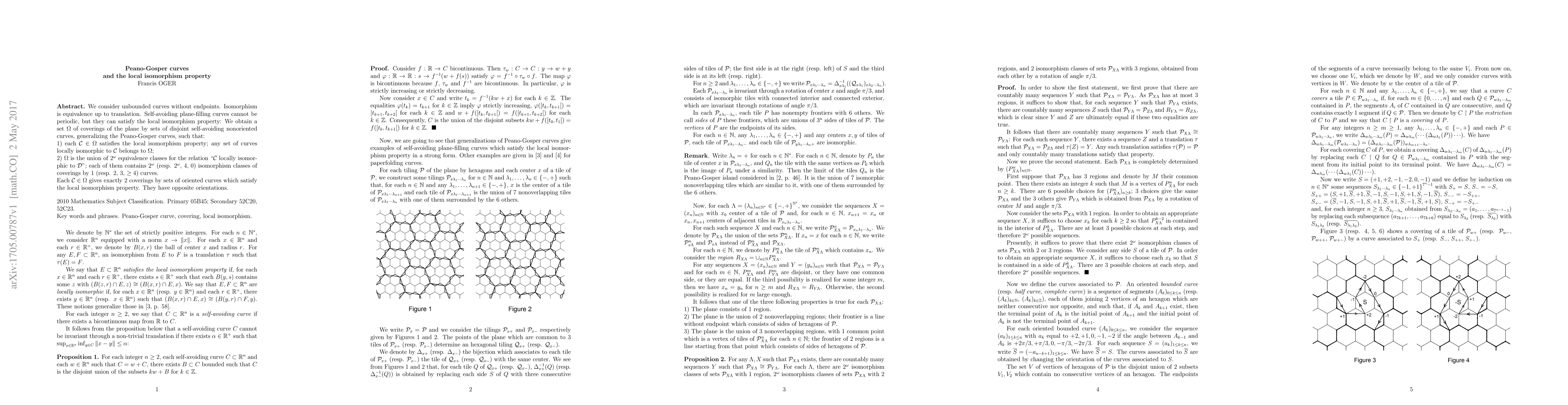 Thumbnail for Peano-Gosper curves and the local isomorphism property