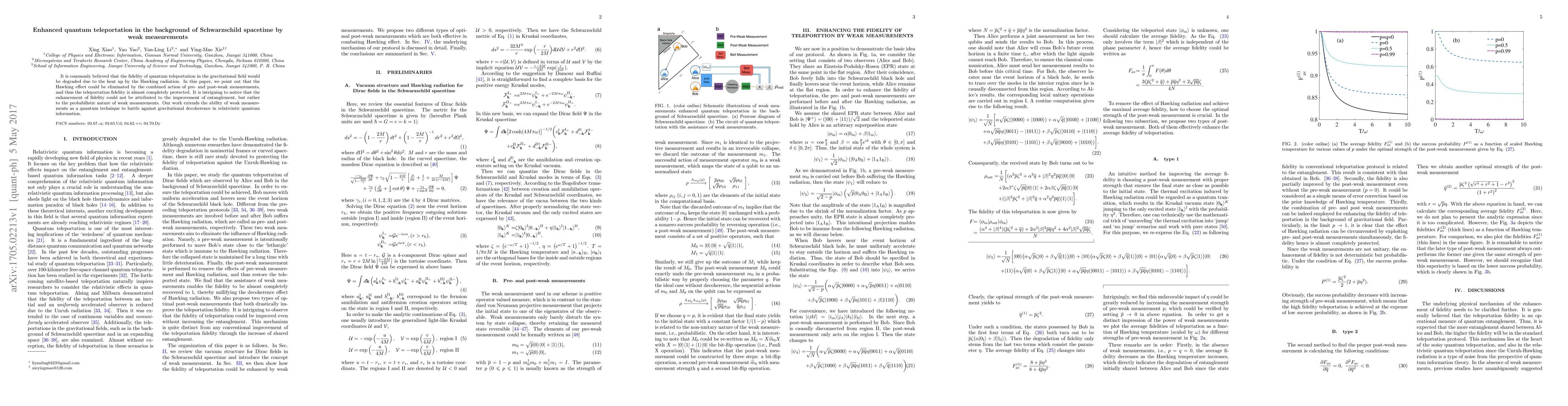 Thumbnail for Enhanced quantum teleportation in the background of Schwarzschild
  spacetime by weak measurements