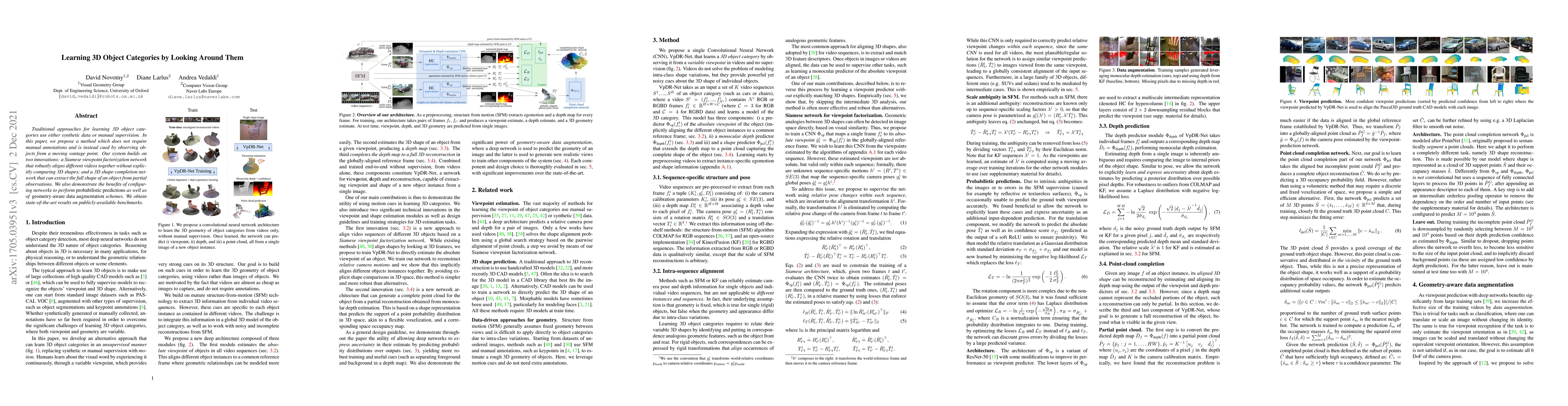 Thumbnail for Learning 3D Object Categories by Looking Around Them