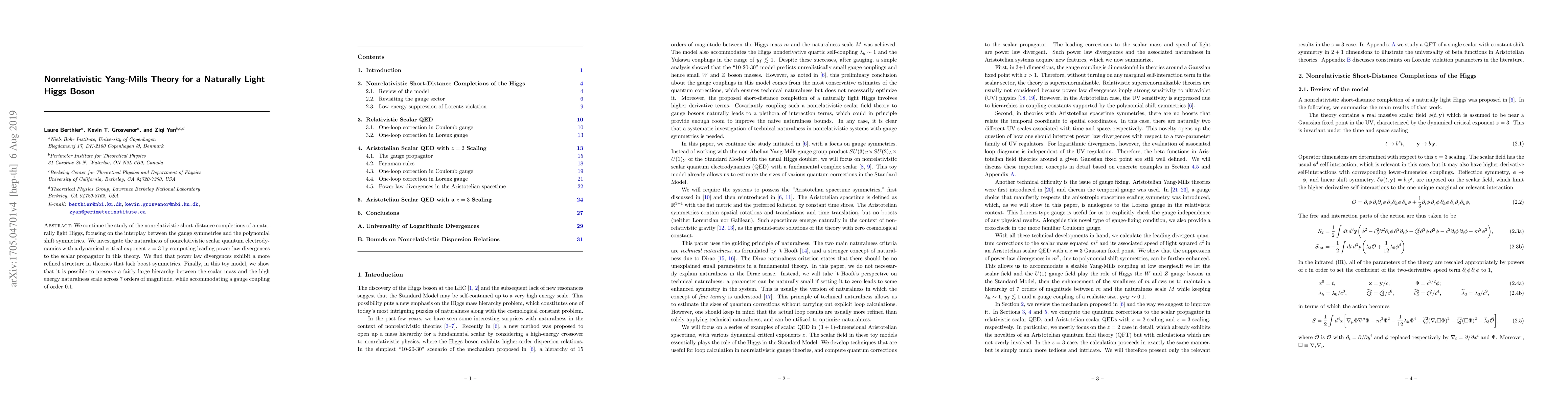 Thumbnail for Nonrelativistic Yang-Mills Theory for a Naturally Light Higgs Boson