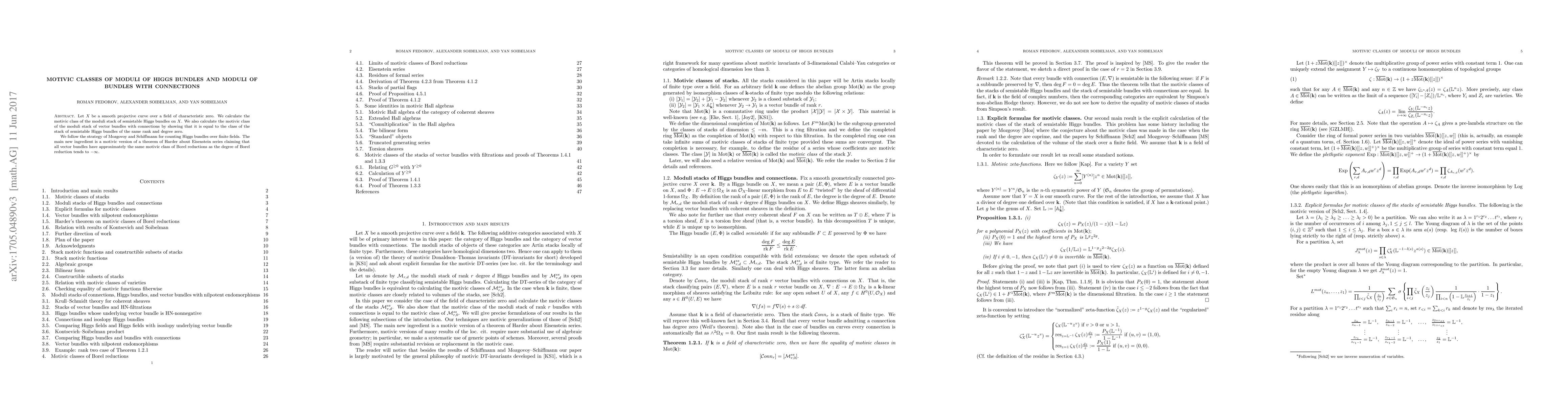 Thumbnail for Motivic classes of moduli of Higgs bundles and moduli of bundles with
  connections