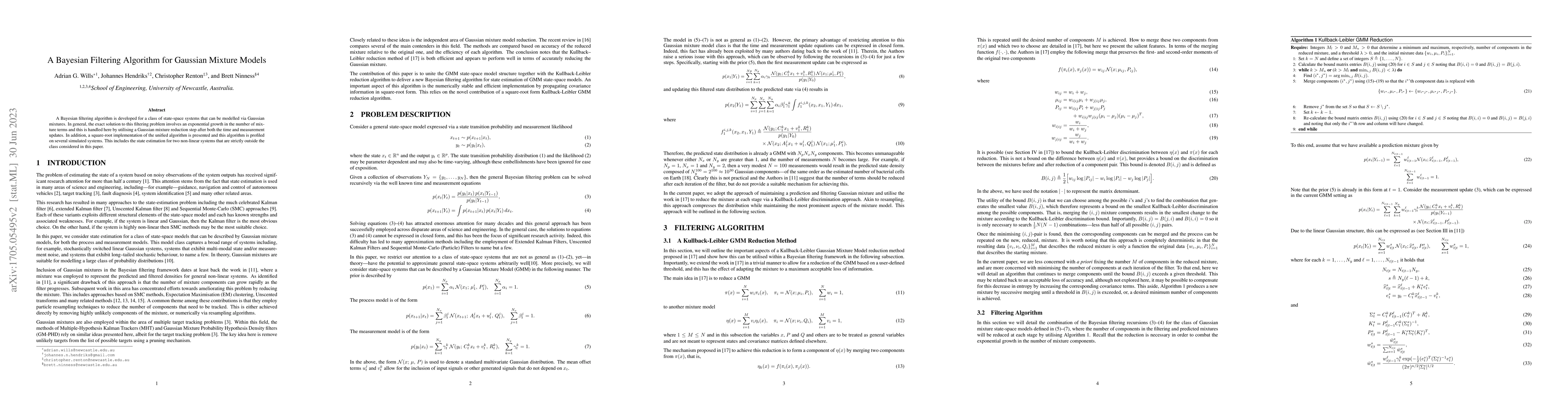 Thumbnail for A Bayesian Filtering Algorithm for Gaussian Mixture Models