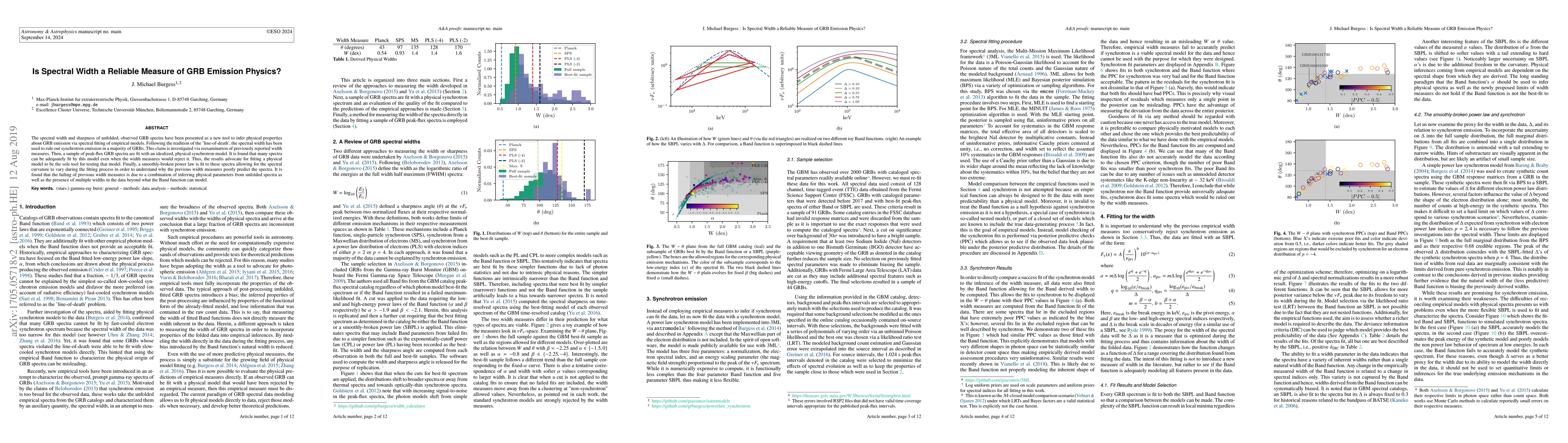 Thumbnail for Is Spectral Width a Reliable Measure of GRB Emission Physics?