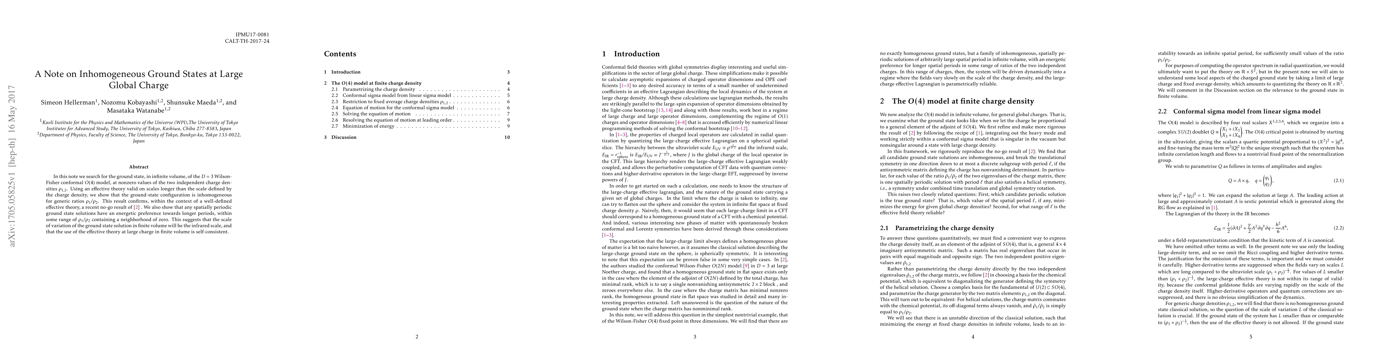 Thumbnail for A Note on Inhomogeneous Ground States at Large Global Charge