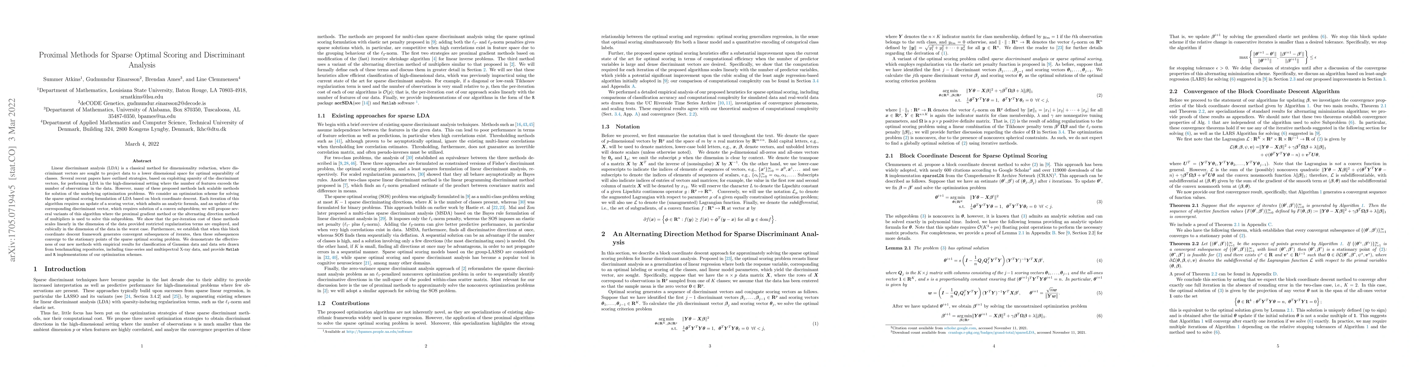 Thumbnail for Proximal Methods for Sparse Optimal Scoring and Discriminant Analysis