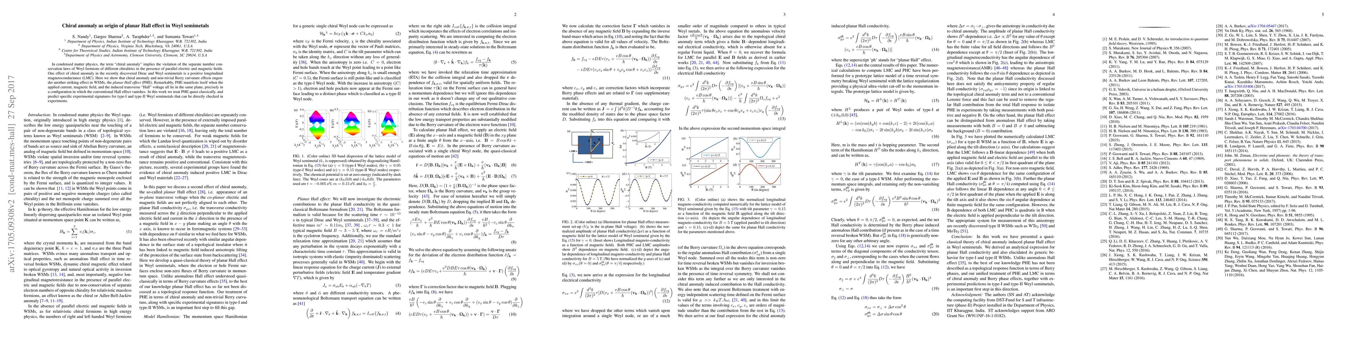 Thumbnail for Chiral anomaly as origin of planar Hall effect in Weyl semimetals