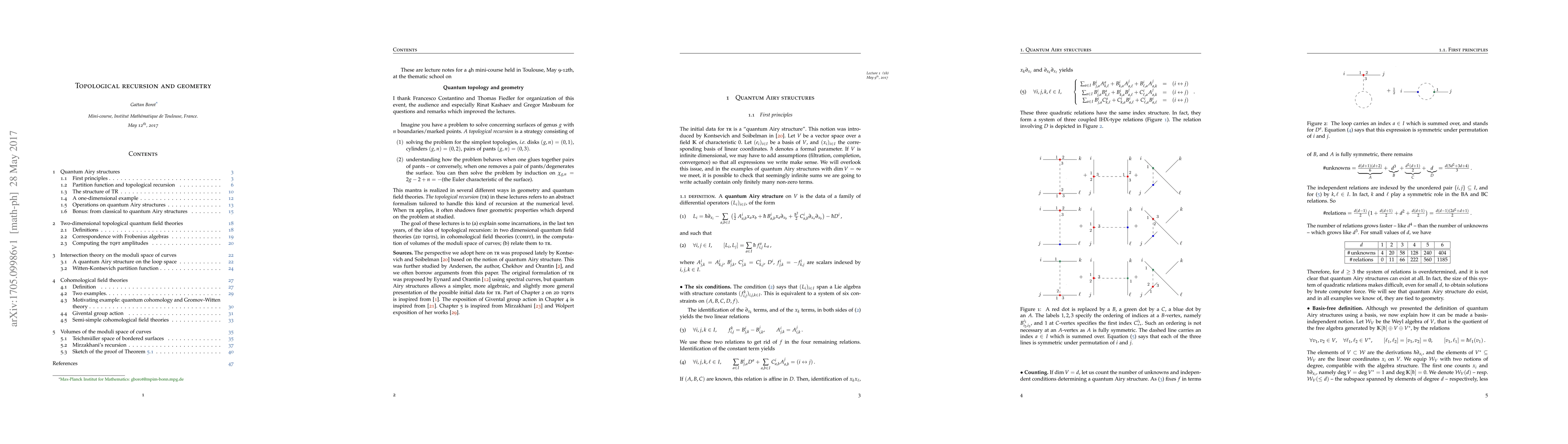 Thumbnail for Lecture notes on topological recursion and geometry