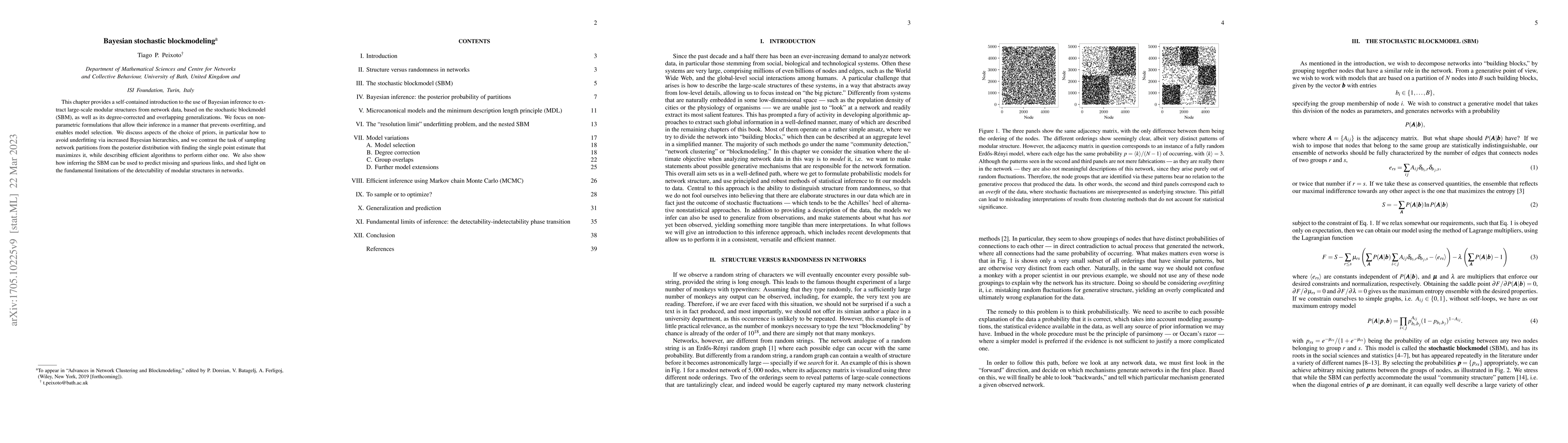 Thumbnail for Bayesian stochastic blockmodeling