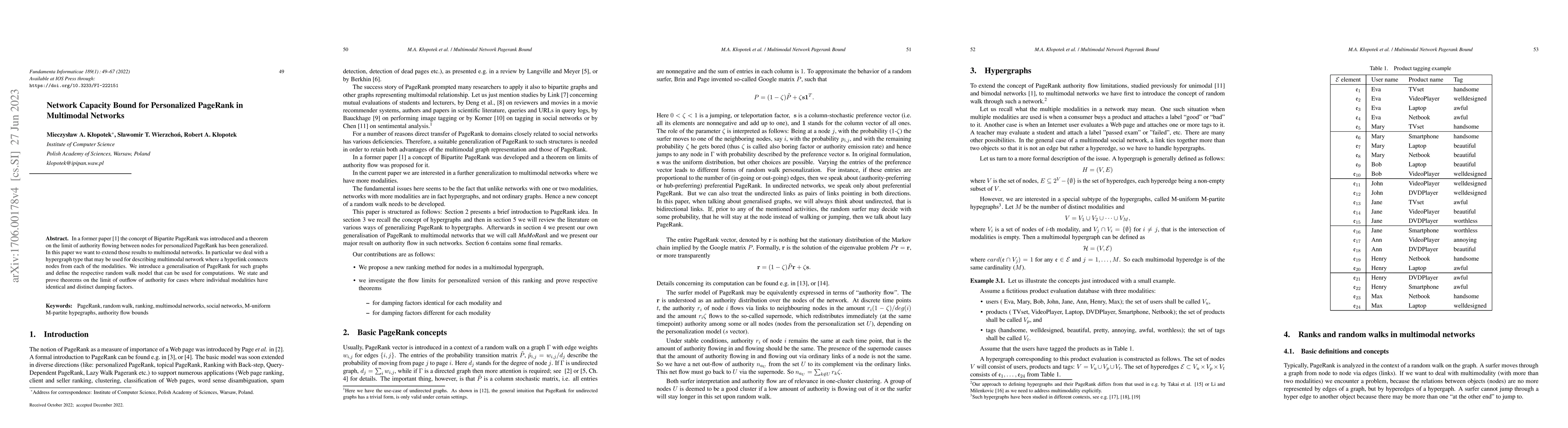 Thumbnail for Network Capacity Bound for Personalized PageRank in Multimodal Networks