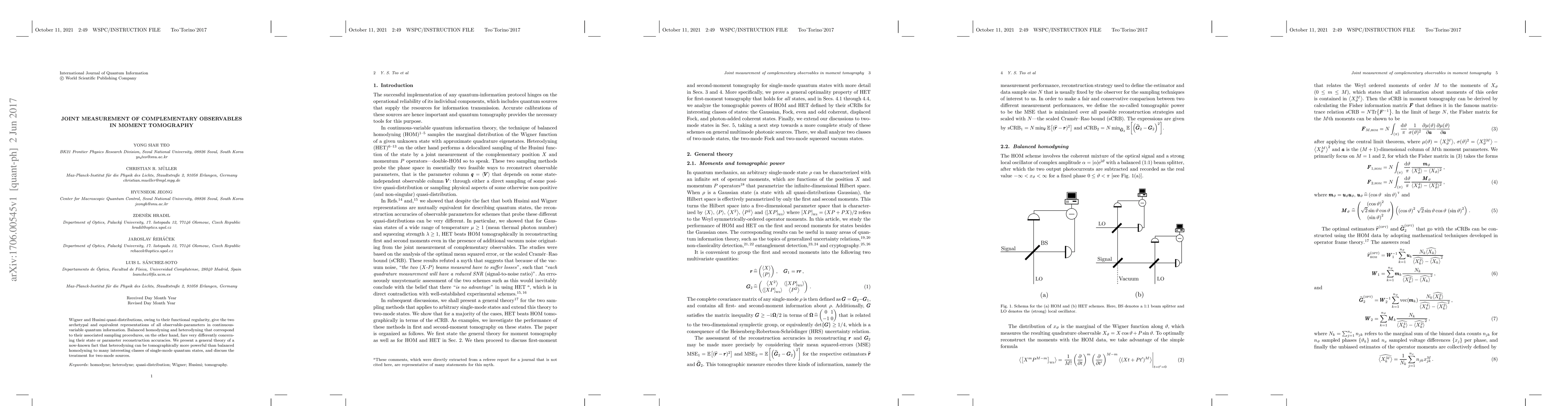Thumbnail for Joint measurement of complementary observables in moment tomography