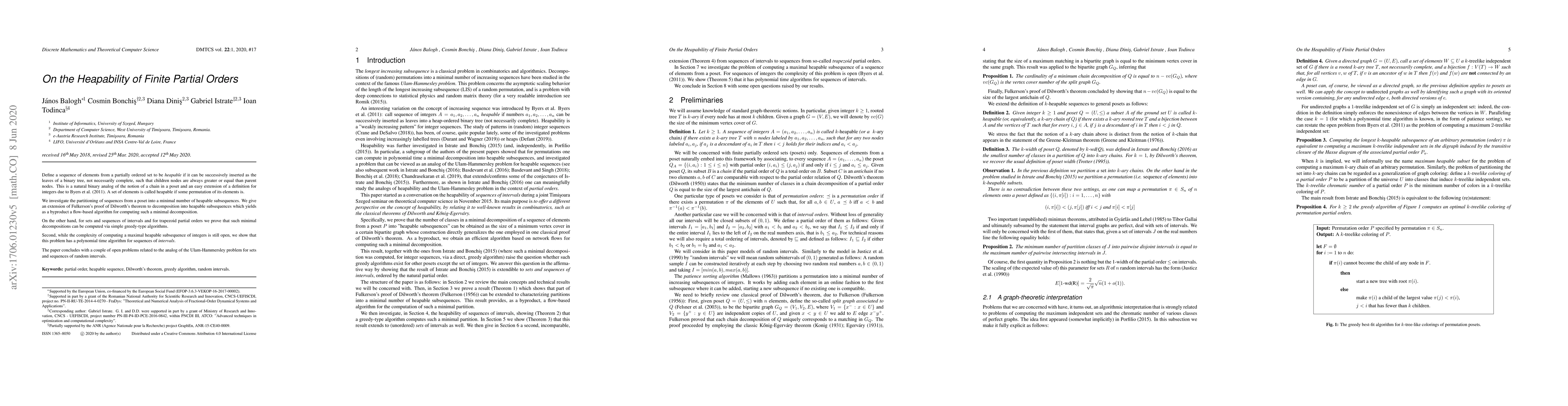 Thumbnail for On the heapability of finite partial orders