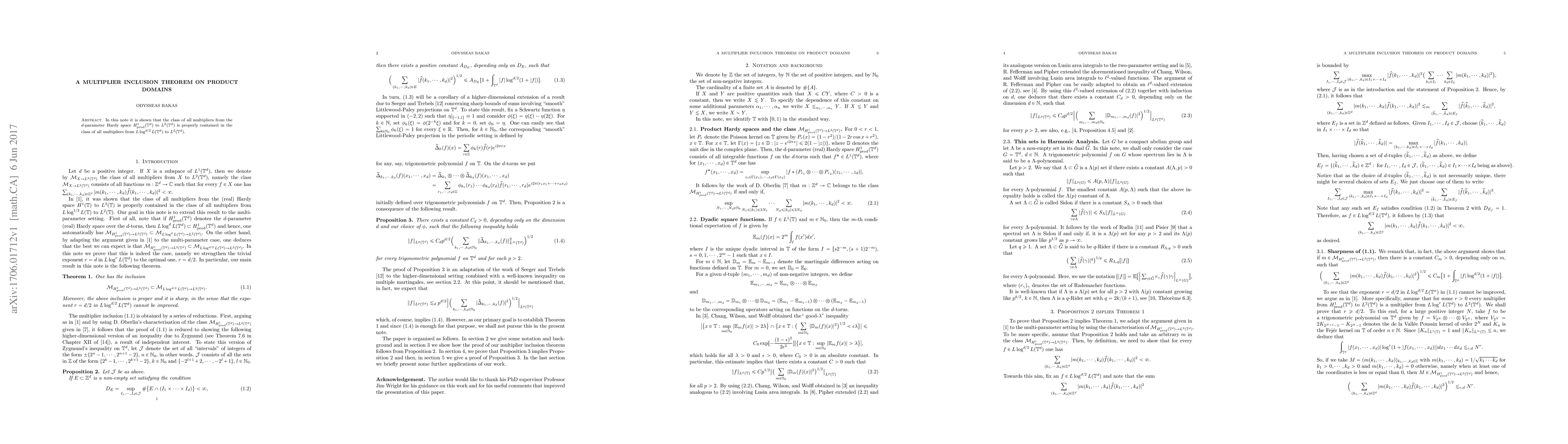 Thumbnail for A multiplier inclusion theorem on product domains