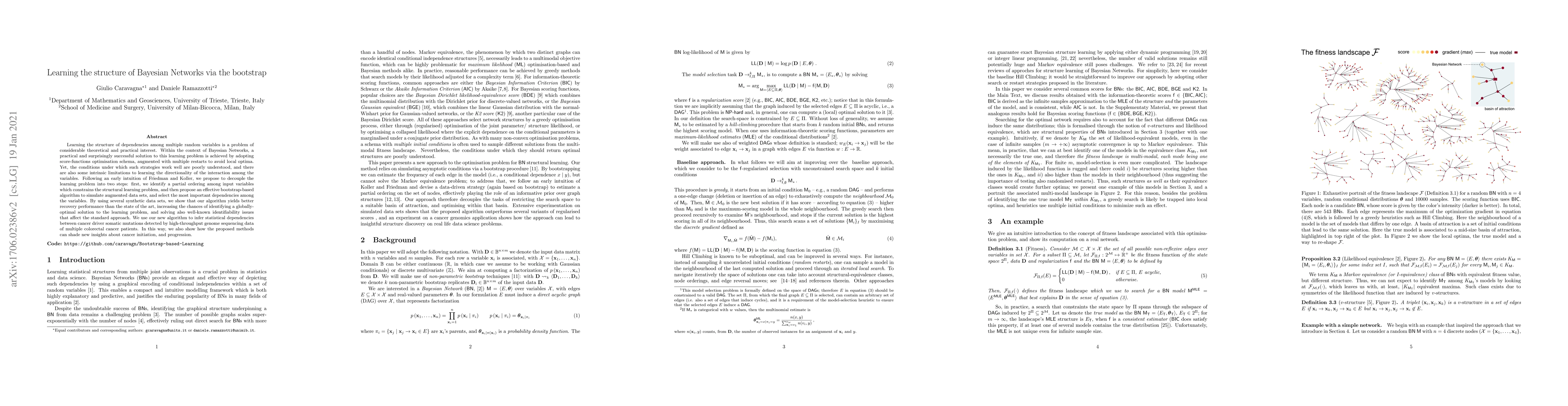Thumbnail for Learning the structure of Bayesian Networks via the bootstrap