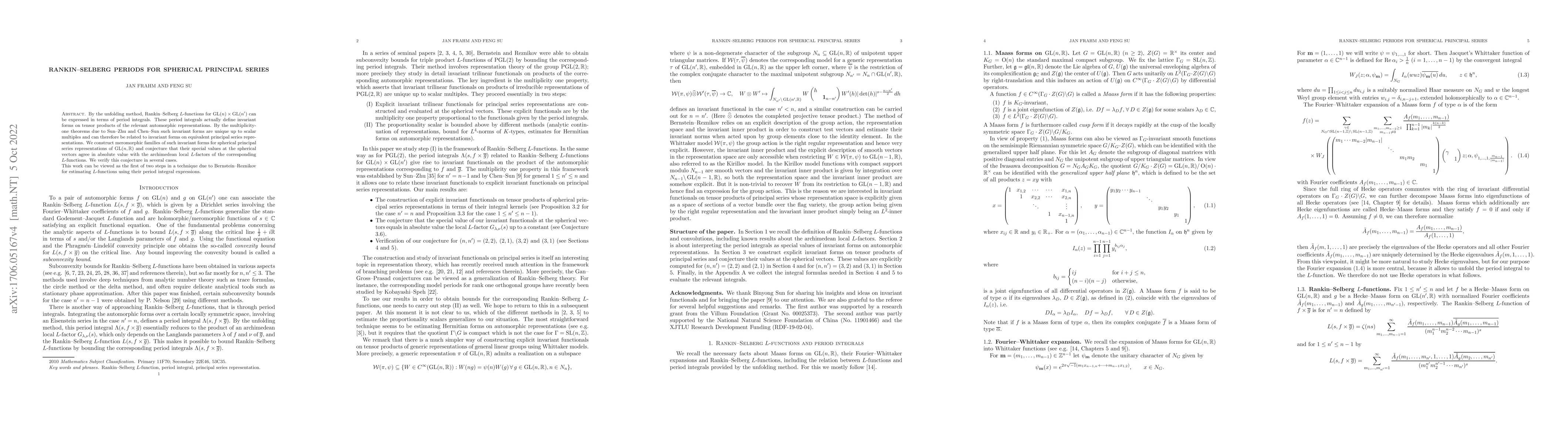 Thumbnail for Rankin-Selberg periods for spherical principal series