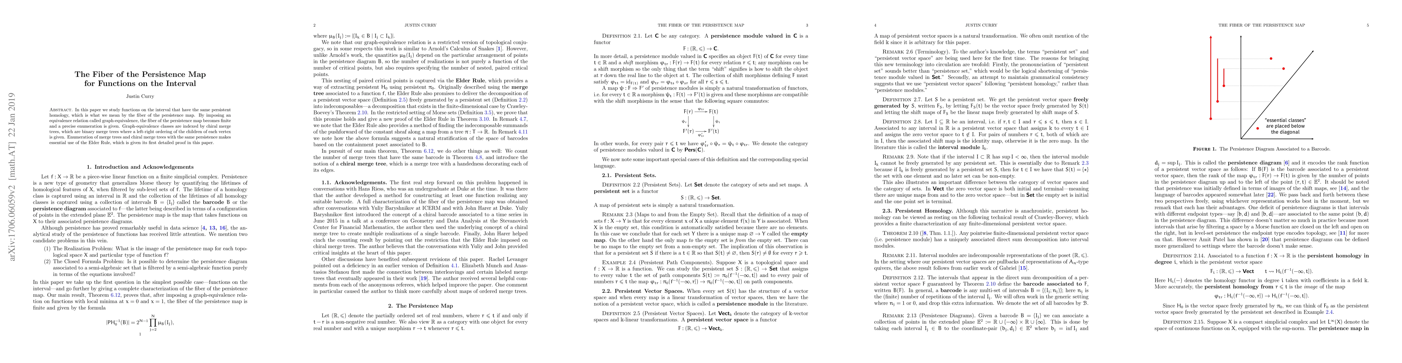Thumbnail for The Fiber of the Persistence Map for Functions on the Interval