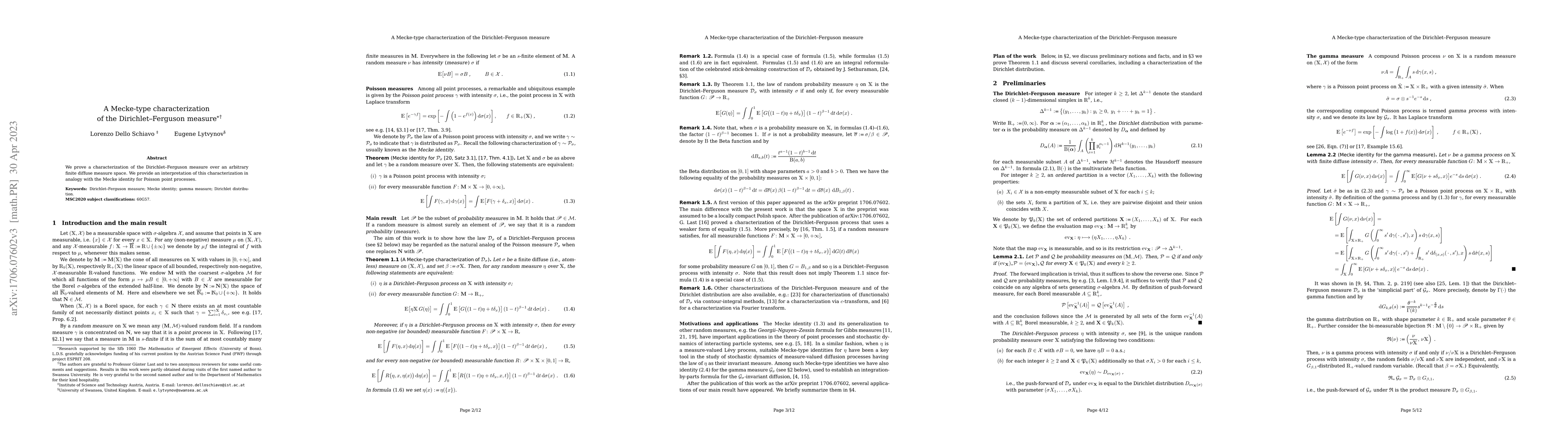 Thumbnail for A Mecke-type characterization of the Dirichlet-Ferguson measure