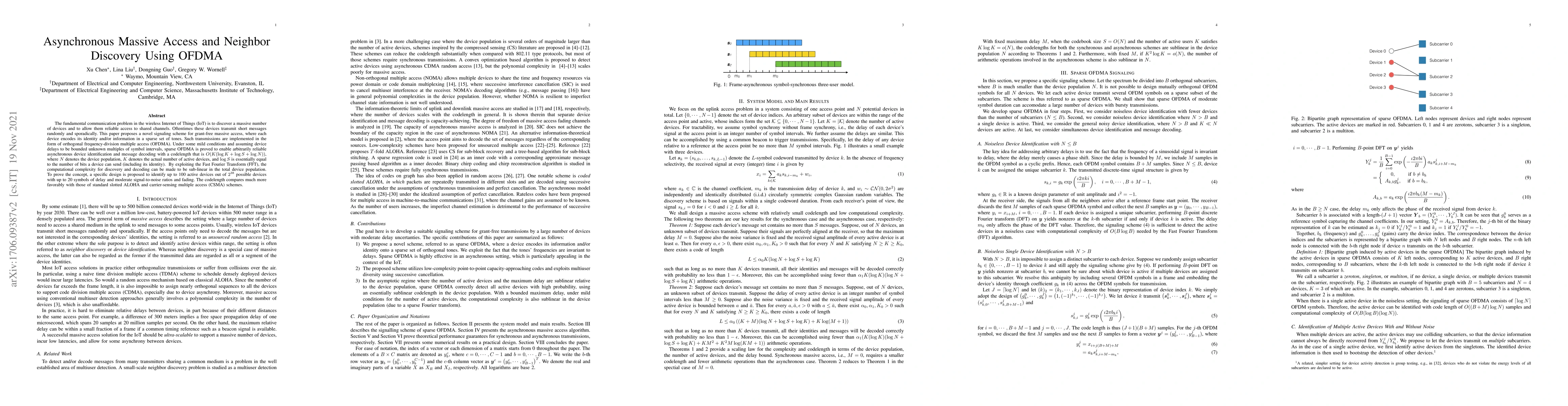 Thumbnail for Asynchronous Massive Access and Neighbor Discovery Using OFDMA