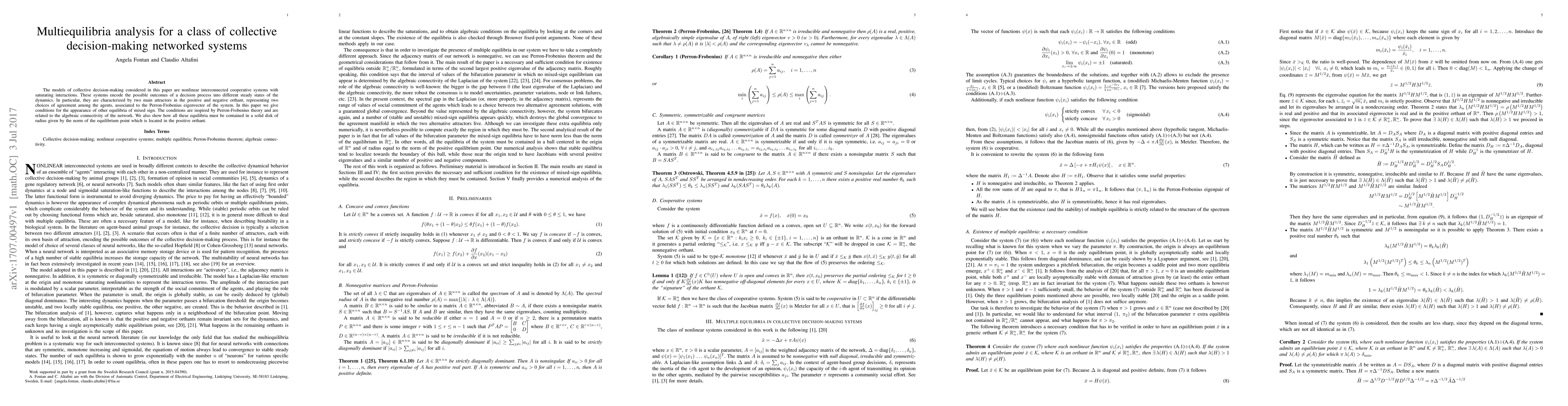 Thumbnail for Multiequilibria analysis for a class of collective decision-making
  networked systems