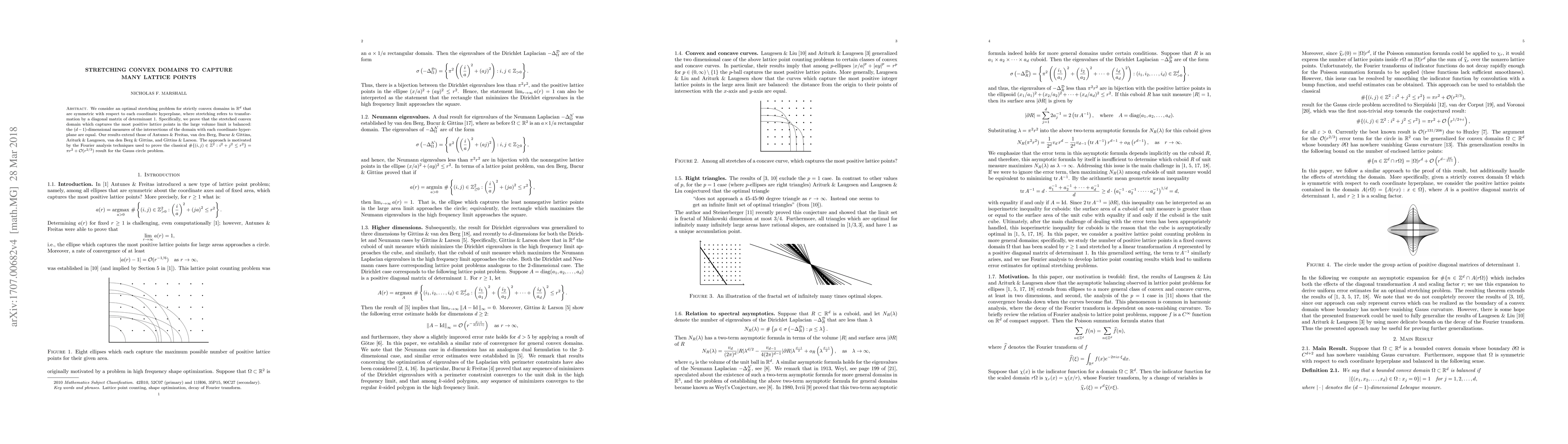 Thumbnail for Stretching convex domains to capture many lattice points
