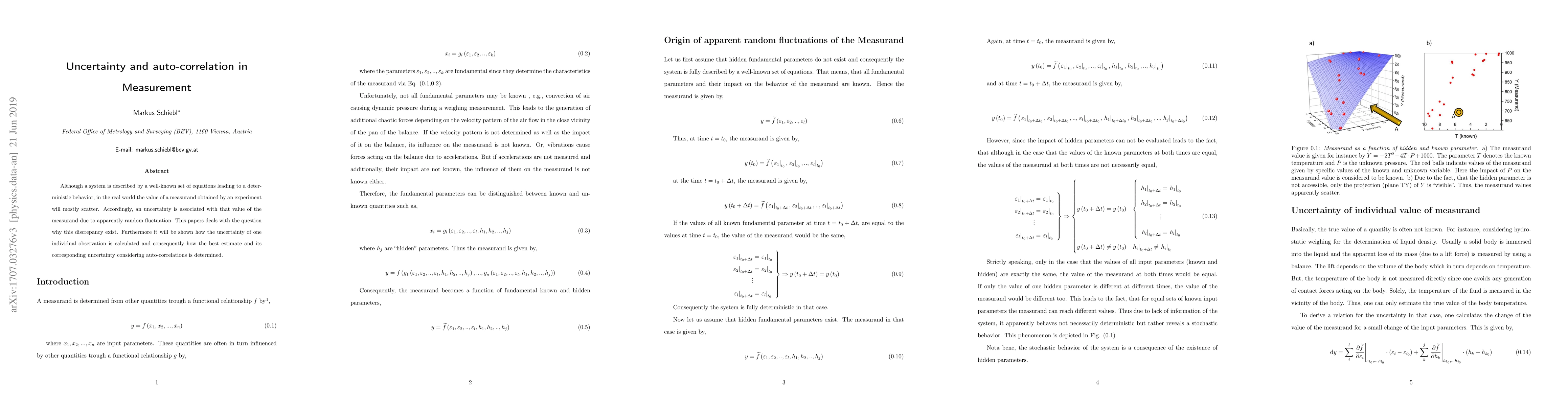 Thumbnail for Uncertainty and auto-correlation in Measurement