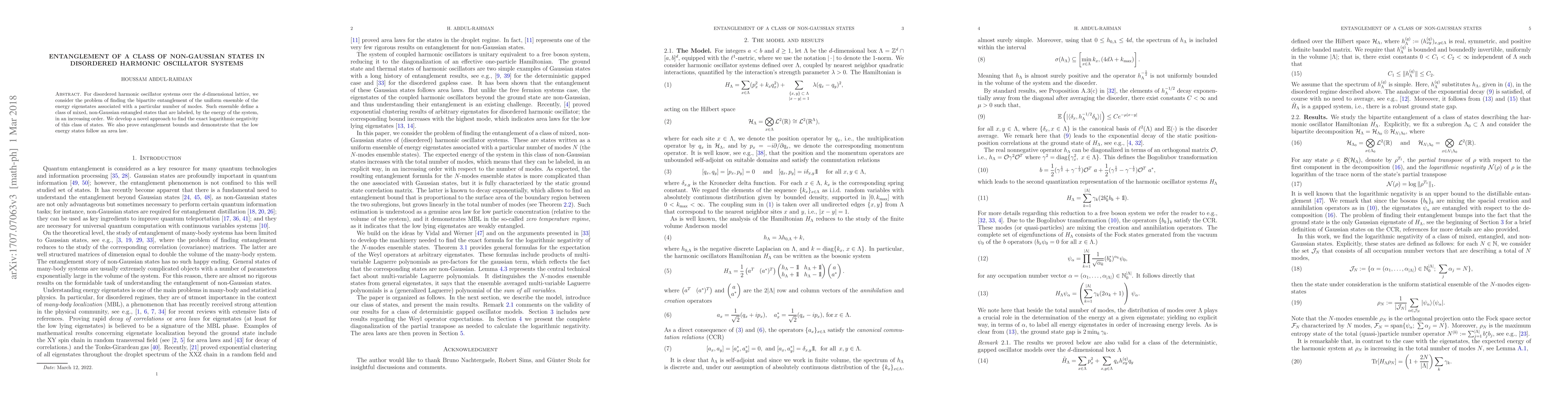 Thumbnail for Entanglement of a class of non-Gaussian states in disordered harmonic
  oscillator systems