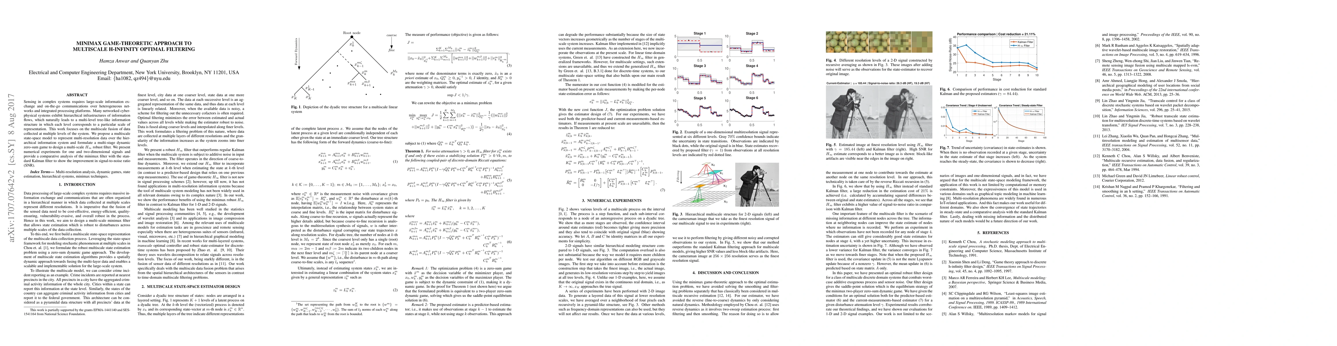 Thumbnail for Minimax Game-Theoretic Approach to Multiscale H-infinity Optimal
  Filtering