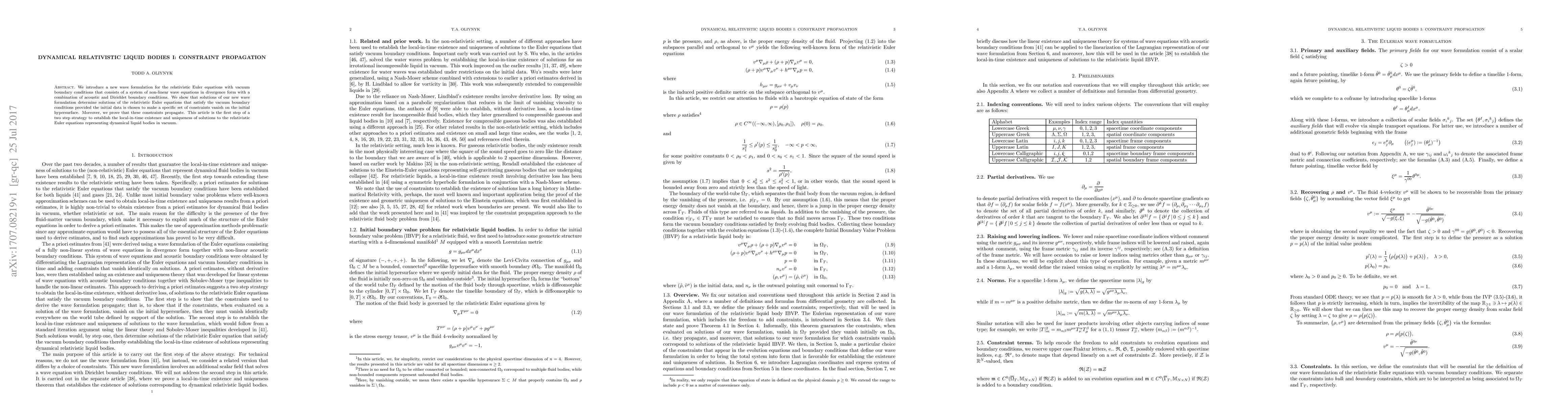 Thumbnail for Dynamical relativistic liquid bodies I: constraint propagation