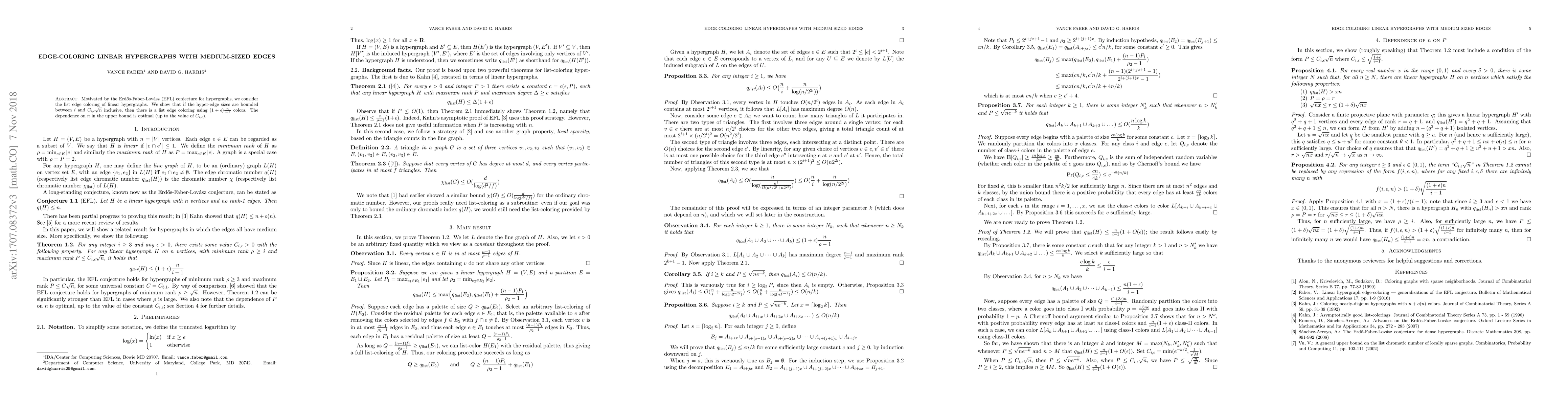 Thumbnail for Edge-coloring linear hypergraphs with medium-sized edges
