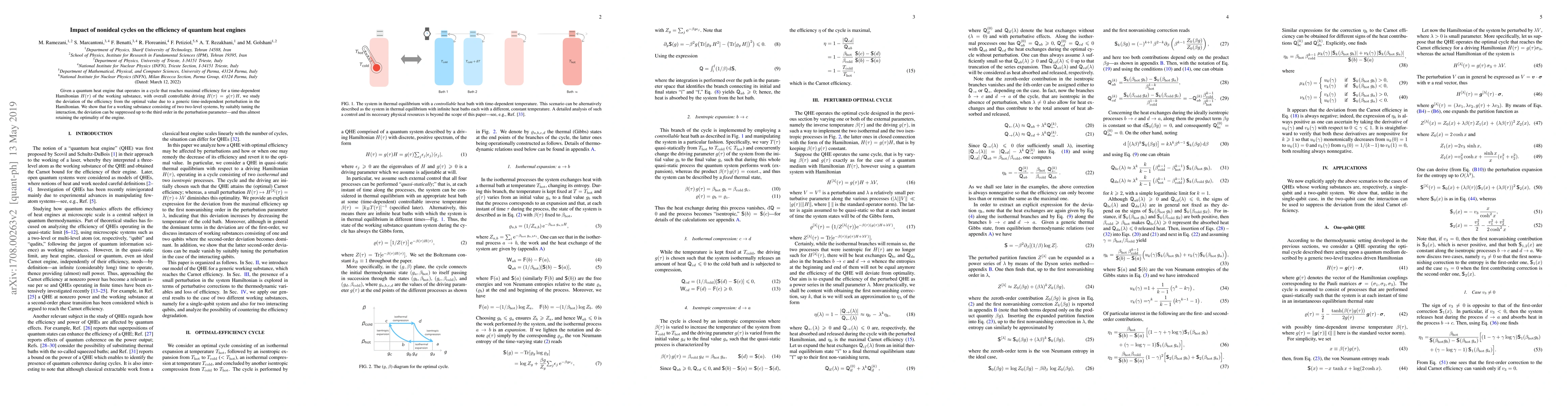 Thumbnail for Impact of nonideal cycles on the efficiency of quantum heat engines
