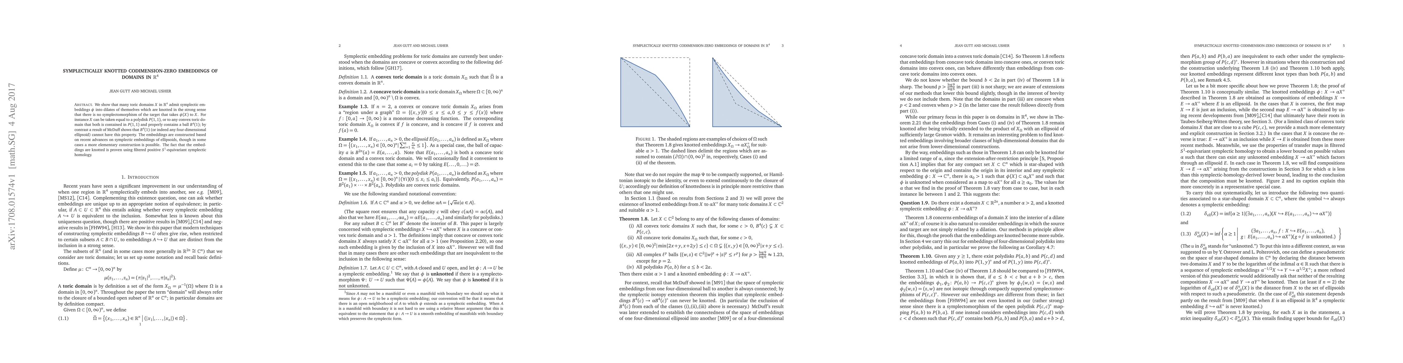 Thumbnail for Symplectically knotted codimension-zero embeddings of domains in $R^4$