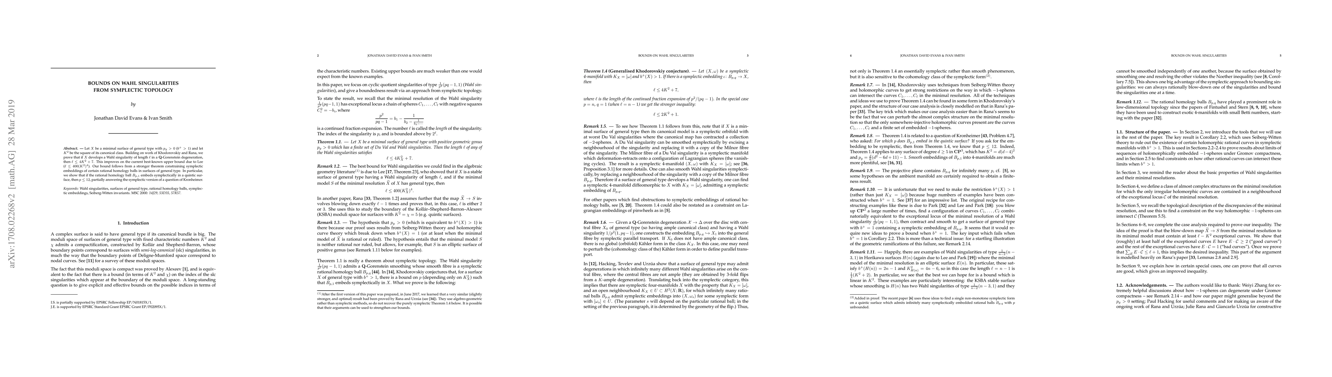 Thumbnail for Bounds on Wahl singularities from symplectic topology