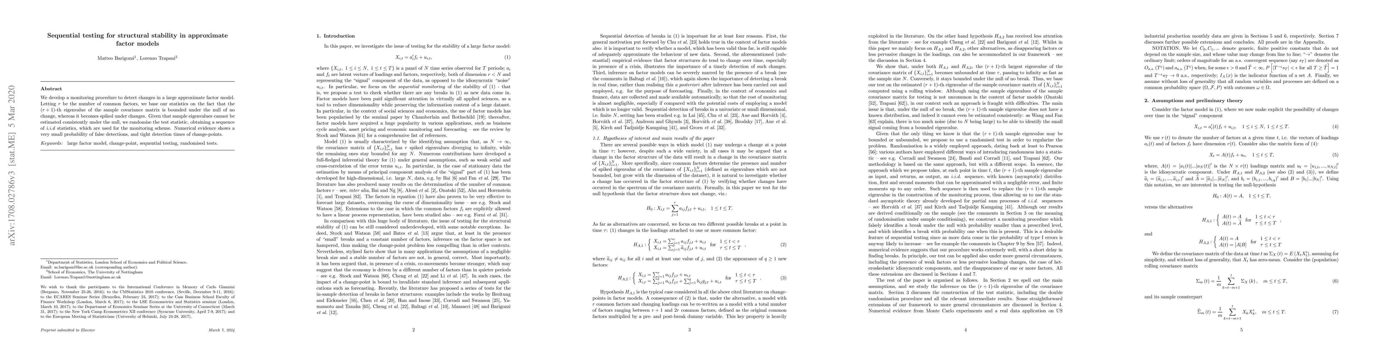 Thumbnail for Sequential testing for structural stability in approximate factor models
