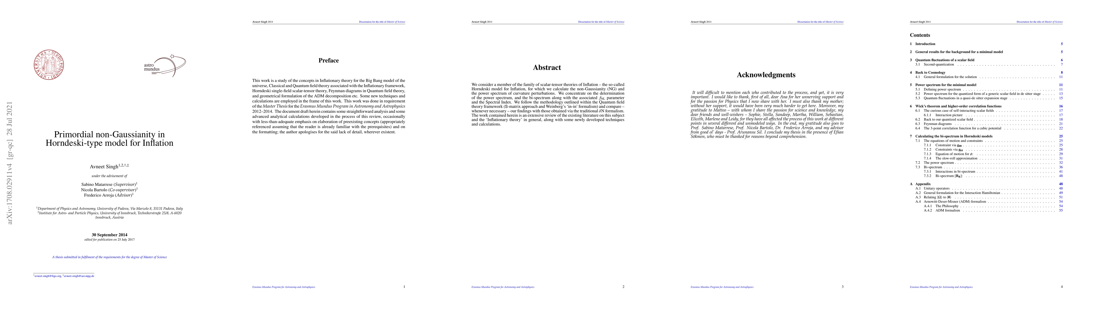 Thumbnail for Primordial non-Gaussianity in Horndeski-type model for Inflation