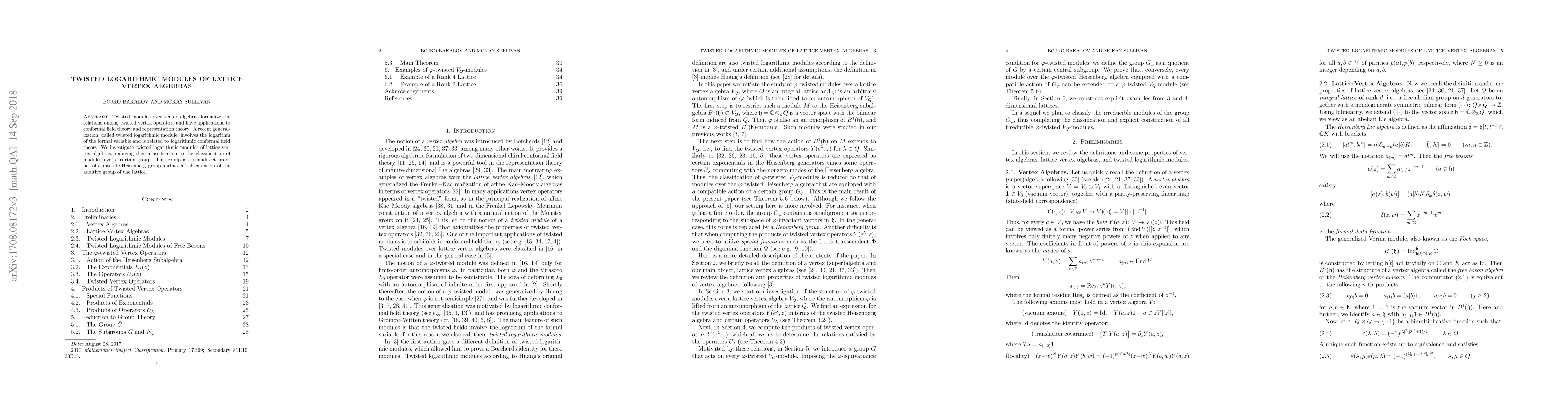 Thumbnail for Twisted logarithmic modules of lattice vertex algebras